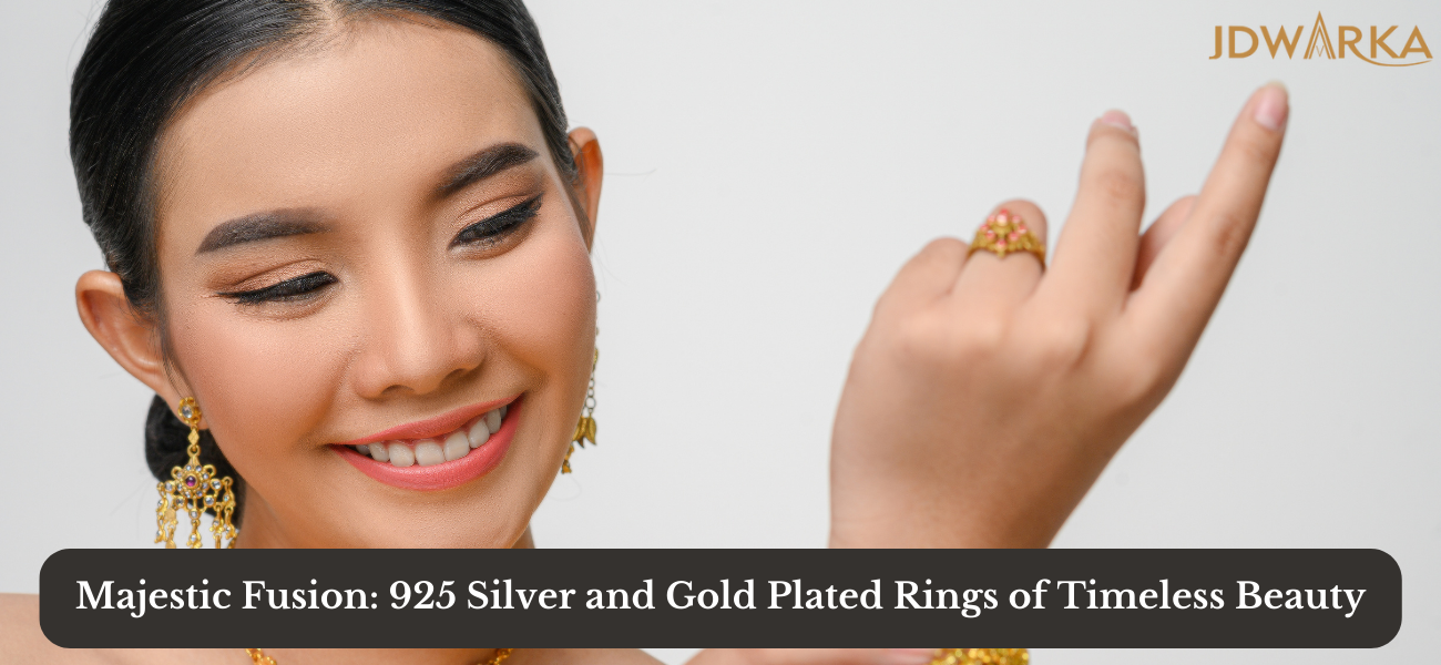 silver gold plated rings