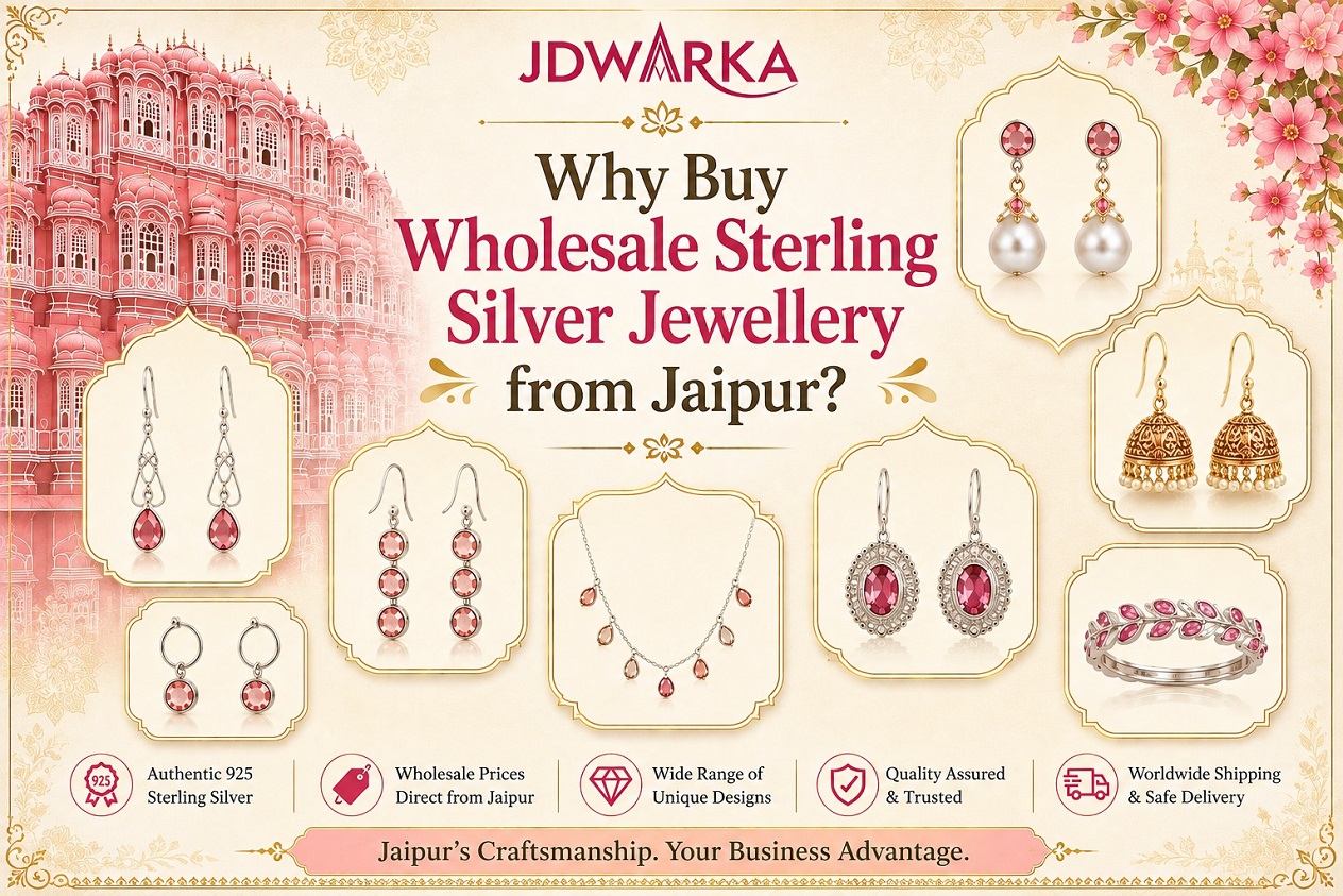 Wholesale sterling silver jewellery from Jaipur